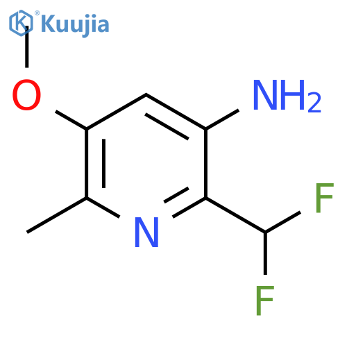 3-Amino-2-(difluoromethyl)-5-methoxy-6-methylpyridine structure