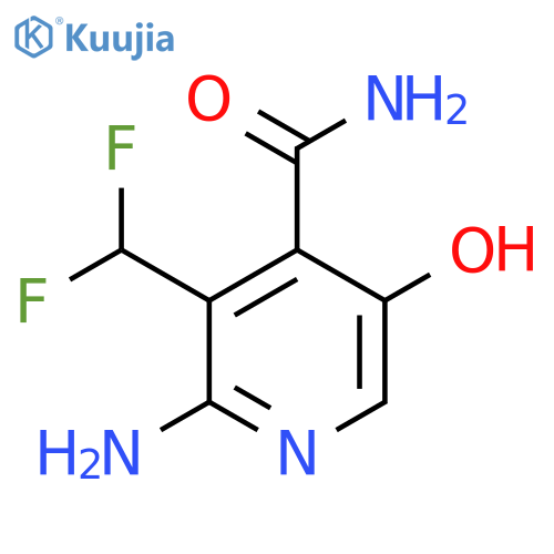 2-Amino-3-(difluoromethyl)-5-hydroxypyridine-4-carboxamide structure