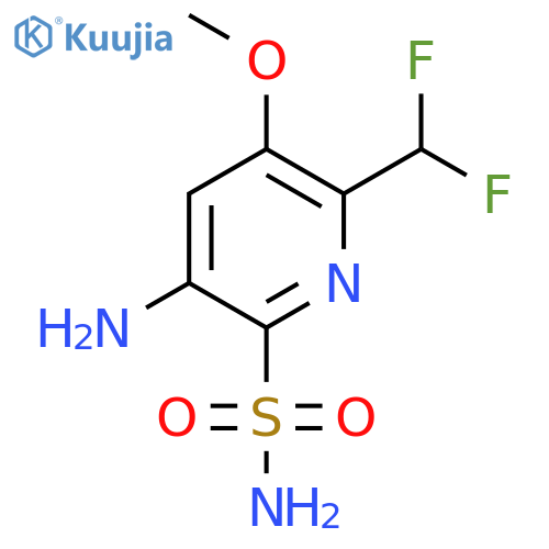 5-Amino-2-(difluoromethyl)-3-methoxypyridine-6-sulfonamide structure