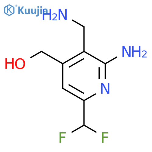 2-Amino-3-(aminomethyl)-6-(difluoromethyl)pyridine-4-methanol structure
