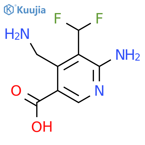2-Amino-4-(aminomethyl)-3-(difluoromethyl)pyridine-5-carboxylic acid structure