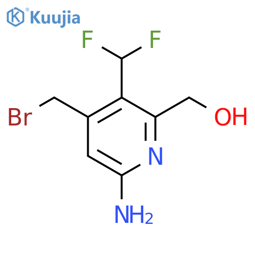 6-Amino-4-(bromomethyl)-3-(difluoromethyl)pyridine-2-methanol structure
