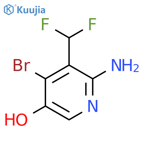 2-Amino-4-bromo-3-(difluoromethyl)-5-hydroxypyridine structure