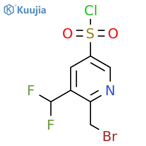 2-(Bromomethyl)-3-(difluoromethyl)pyridine-5-sulfonyl chloride structure