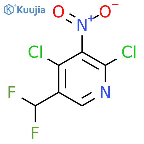 2,4-Dichloro-5-(difluoromethyl)-3-nitropyridine structure