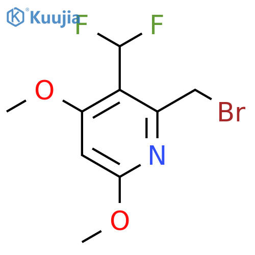 2-(Bromomethyl)-3-(difluoromethyl)-4,6-dimethoxypyridine structure