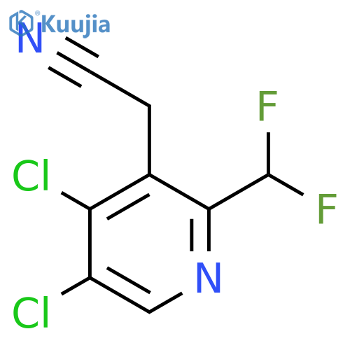 4,5-Dichloro-2-(difluoromethyl)pyridine-3-acetonitrile structure