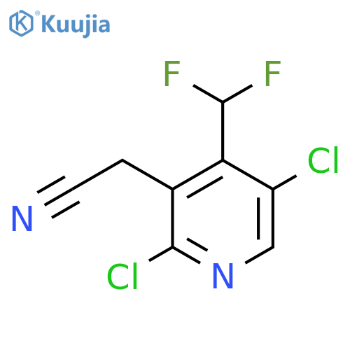 2,5-Dichloro-4-(difluoromethyl)pyridine-3-acetonitrile structure