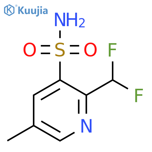 2-(Difluoromethyl)-5-methylpyridine-3-sulfonamide structure
