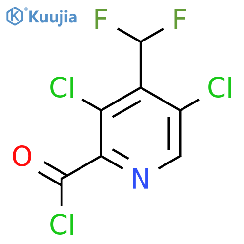3,5-Dichloro-4-(difluoromethyl)pyridine-2-carbonyl chloride structure