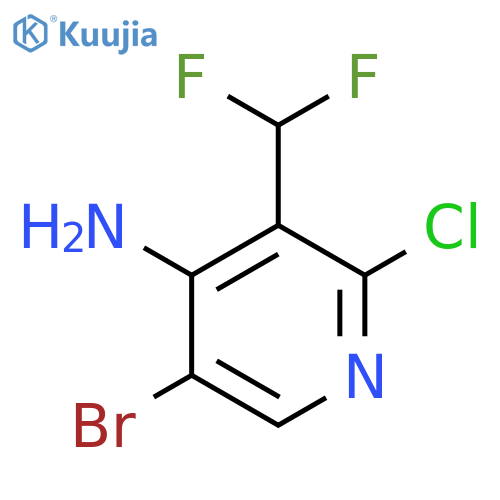 4-Amino-5-bromo-2-chloro-3-(difluoromethyl)pyridine structure
