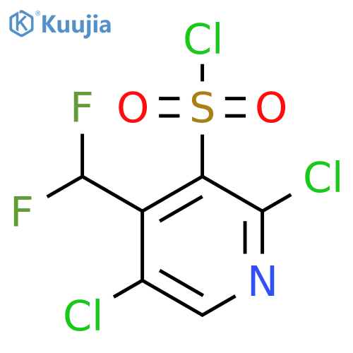 2,5-Dichloro-4-(difluoromethyl)pyridine-3-sulfonyl chloride structure
