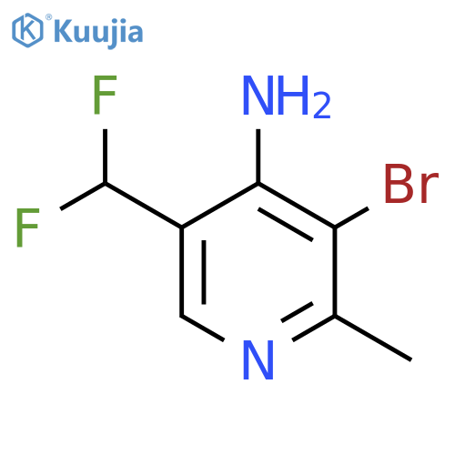 4-Amino-3-bromo-5-(difluoromethyl)-2-methylpyridine structure