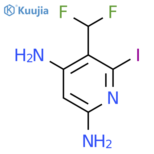 5-(Difluoromethyl)-6-iodopyridine-2,4-diamine structure