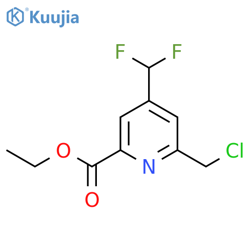 Ethyl 2-(chloromethyl)-4-(difluoromethyl)pyridine-6-carboxylate structure