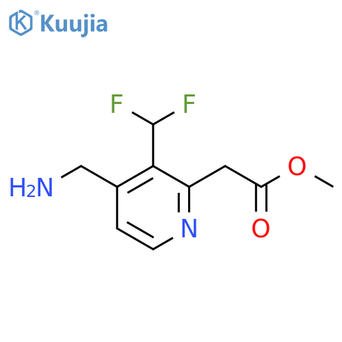 Methyl 4-(aminomethyl)-3-(difluoromethyl)pyridine-2-acetate structure