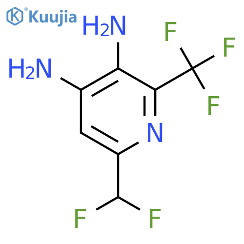 3,4-Diamino-6-(difluoromethyl)-2-(trifluoromethyl)pyridine structure