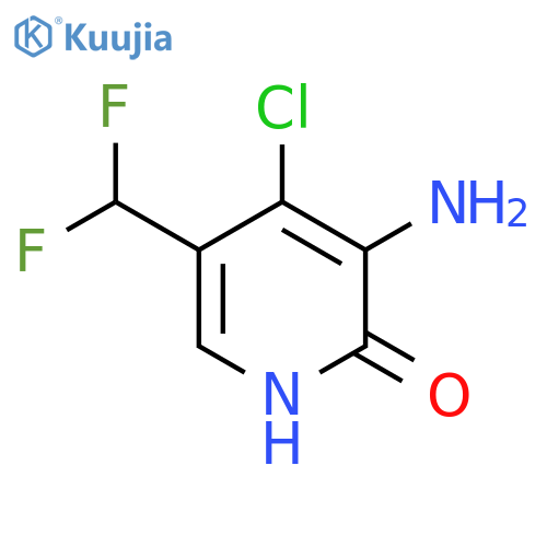 3-Amino-4-chloro-5-(difluoromethyl)-2-hydroxypyridine structure