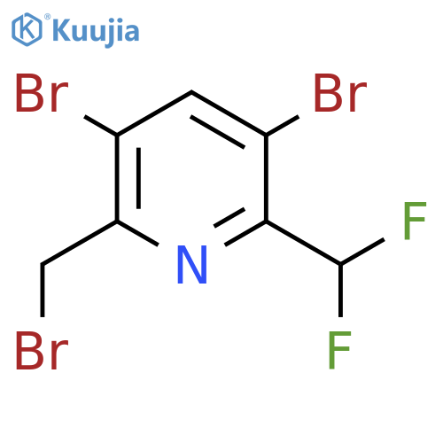 2-(Bromomethyl)-3,5-dibromo-6-(difluoromethyl)pyridine structure