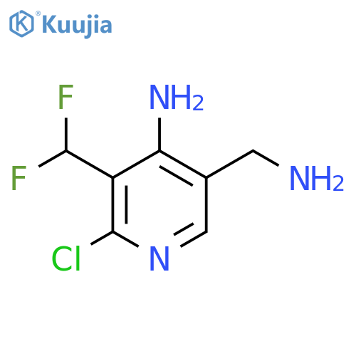 4-Amino-5-(aminomethyl)-2-chloro-3-(difluoromethyl)pyridine structure