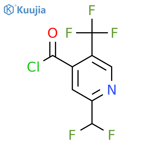 2-(Difluoromethyl)-5-(trifluoromethyl)pyridine-4-carbonyl chloride structure