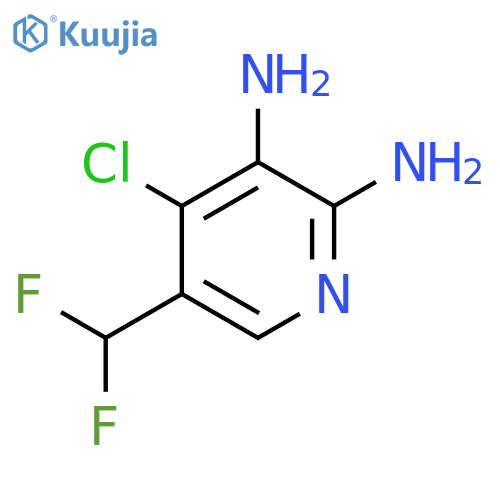 4-Chloro-2,3-diamino-5-(difluoromethyl)pyridine structure