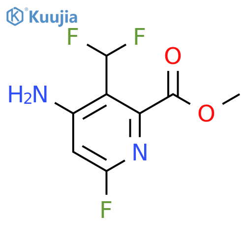Methyl 4-amino-3-(difluoromethyl)-6-fluoropyridine-2-carboxylate structure