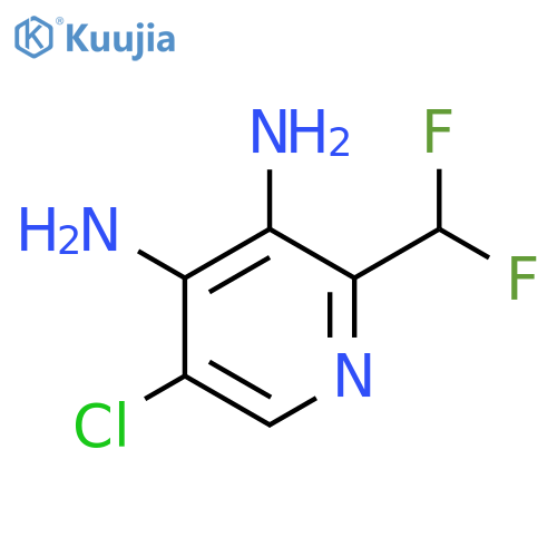 5-Chloro-3,4-diamino-2-(difluoromethyl)pyridine structure