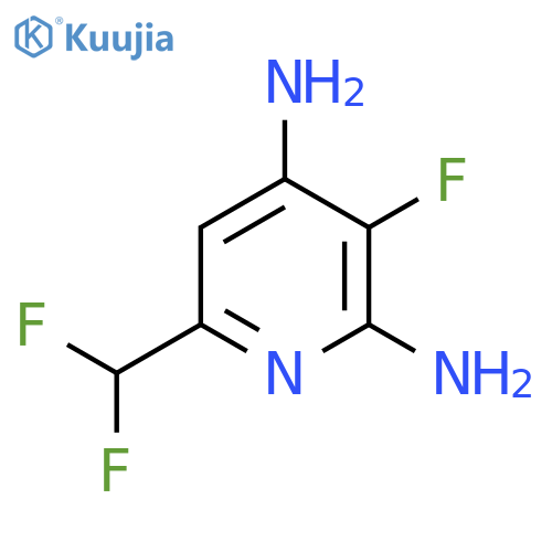 2,4-Diamino-6-(difluoromethyl)-3-fluoropyridine structure