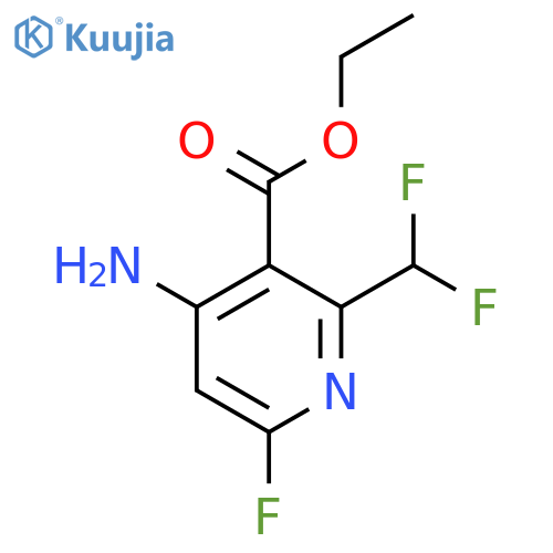 Ethyl 4-amino-2-(difluoromethyl)-6-fluoropyridine-3-carboxylate structure