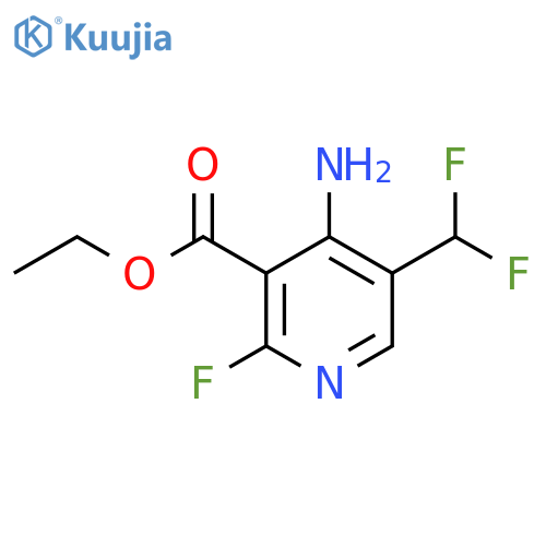 Ethyl 4-amino-5-(difluoromethyl)-2-fluoropyridine-3-carboxylate structure