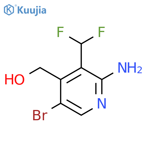 2-Amino-5-bromo-3-(difluoromethyl)pyridine-4-methanol structure