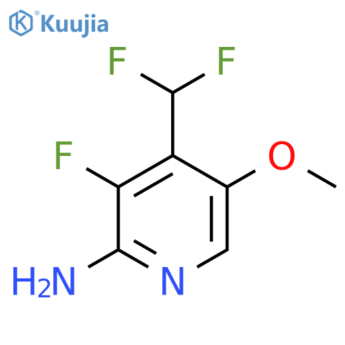 2-Amino-4-(difluoromethyl)-3-fluoro-5-methoxypyridine structure