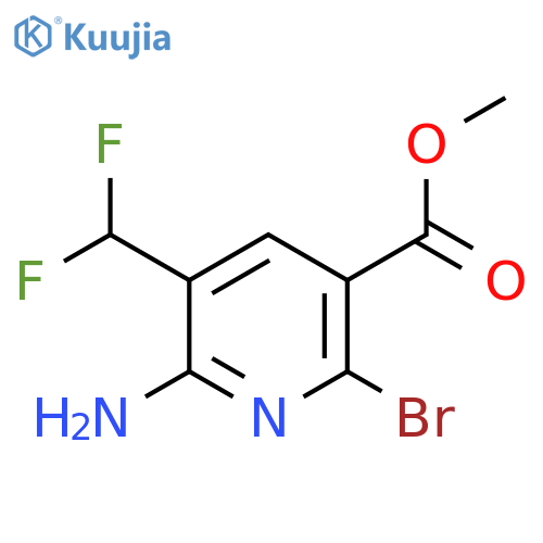Methyl 2-amino-6-bromo-3-(difluoromethyl)pyridine-5-carboxylate structure