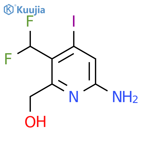 6-Amino-3-(difluoromethyl)-4-iodopyridine-2-methanol structure