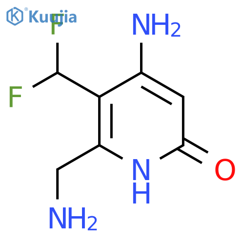 4-Amino-2-(aminomethyl)-3-(difluoromethyl)-6-hydroxypyridine structure