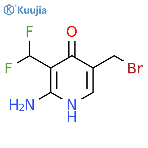 2-Amino-5-(bromomethyl)-3-(difluoromethyl)-4-hydroxypyridine structure