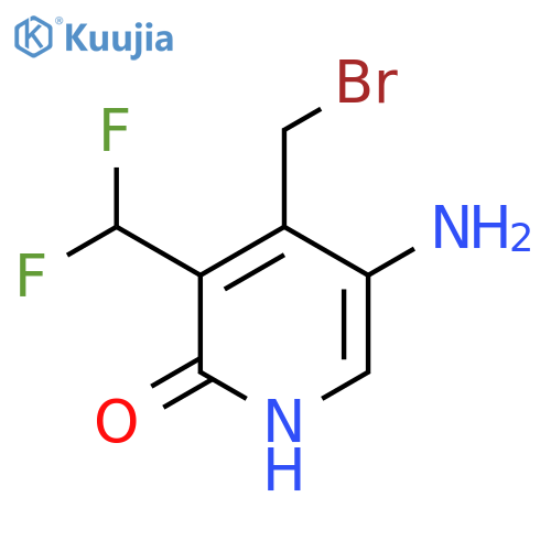 5-Amino-4-(bromomethyl)-3-(difluoromethyl)-2-hydroxypyridine structure