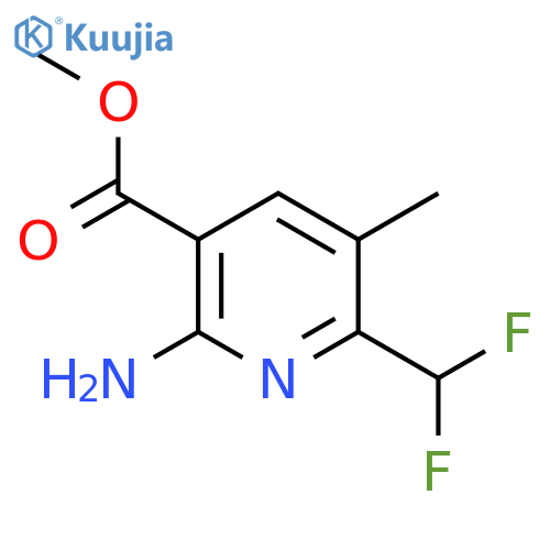 Methyl 2-amino-6-(difluoromethyl)-5-methylpyridine-3-carboxylate structure