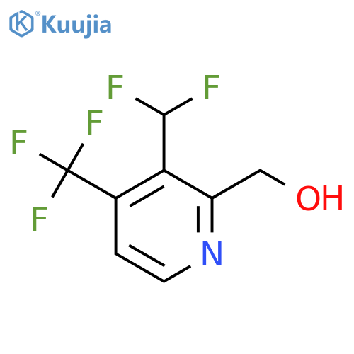 3-(Difluoromethyl)-4-(trifluoromethyl)pyridine-2-methanol structure