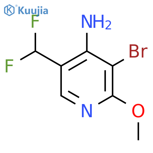 4-Amino-3-bromo-5-(difluoromethyl)-2-methoxypyridine structure