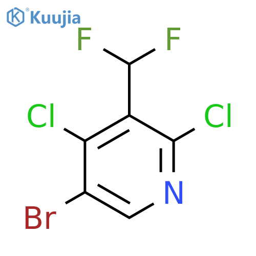 5-Bromo-2,4-dichloro-3-(difluoromethyl)pyridine structure