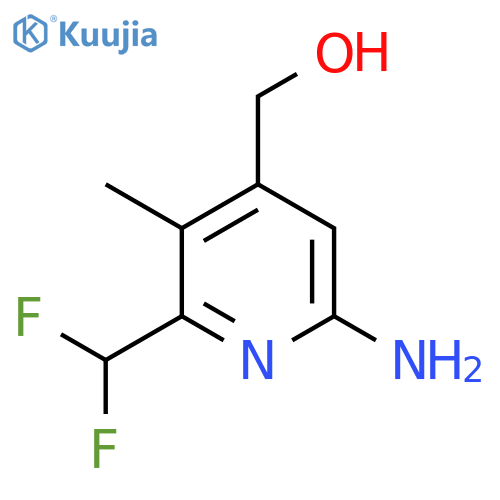 6-Amino-2-(difluoromethyl)-3-methylpyridine-4-methanol structure