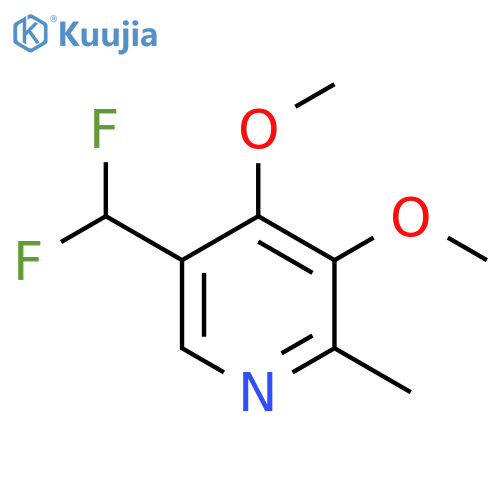 5-(Difluoromethyl)-3,4-dimethoxy-2-methylpyridine structure