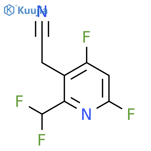 4,6-Difluoro-2-(difluoromethyl)pyridine-3-acetonitrile structure