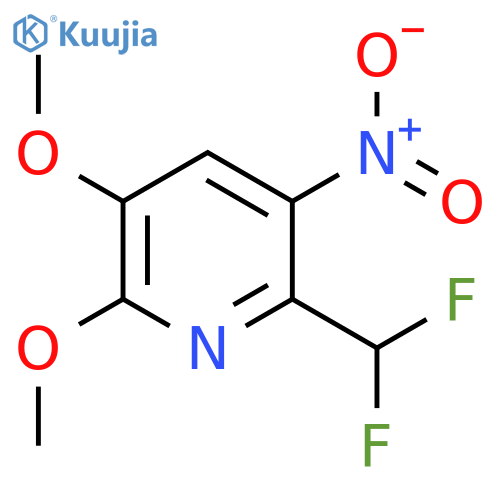 6-(Difluoromethyl)-2,3-dimethoxy-5-nitropyridine structure