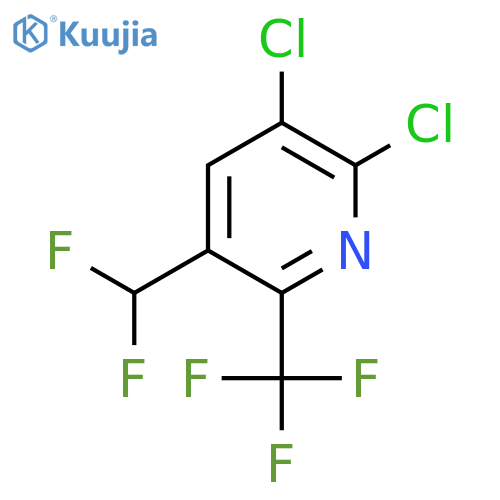 2,3-Dichloro-5-(difluoromethyl)-6-(trifluoromethyl)pyridine structure