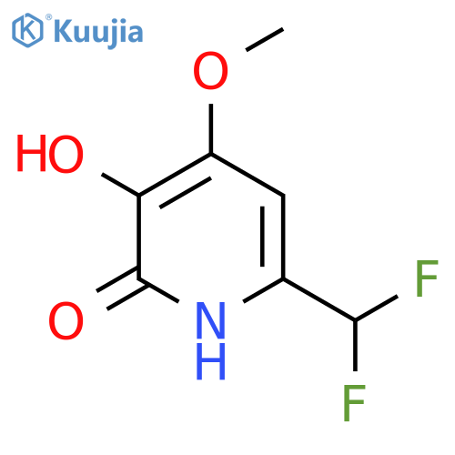 6-(Difluoromethyl)-2,3-dihydroxy-4-methoxypyridine structure