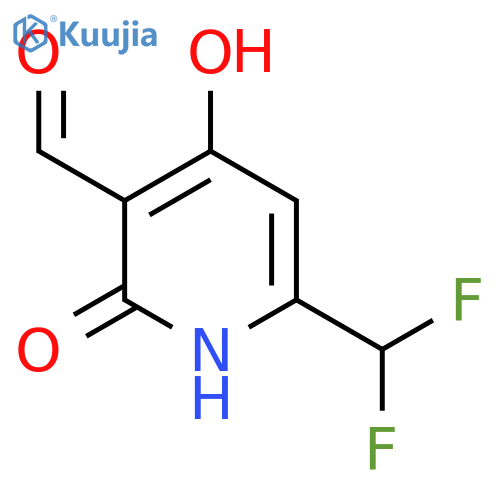6-(Difluoromethyl)-2,4-dihydroxypyridine-3-carboxaldehyde structure