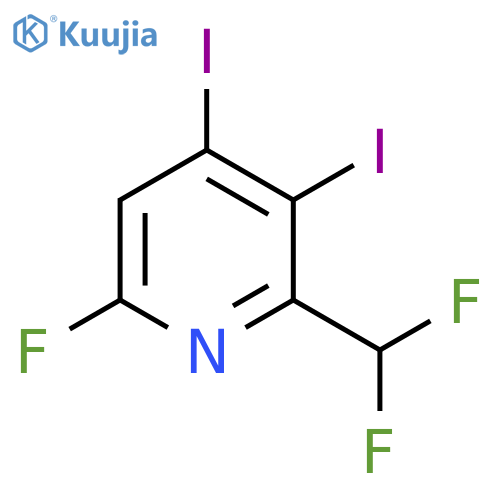 2-(Difluoromethyl)-3,4-diiodo-6-fluoropyridine structure